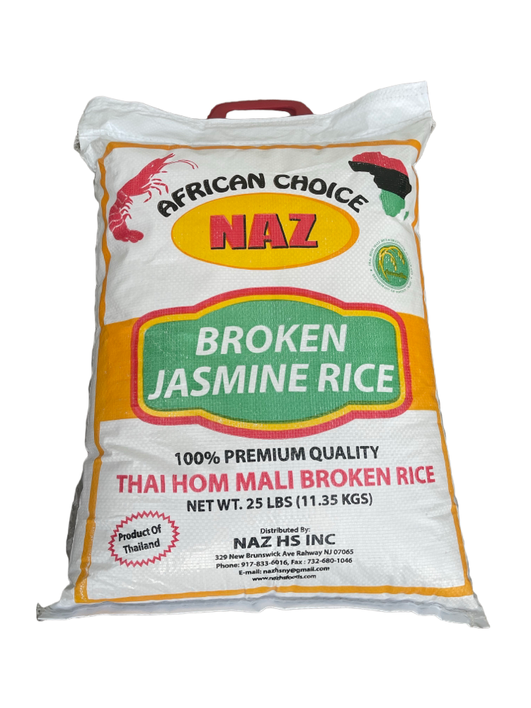 Naz broken jasmine rice 25LB